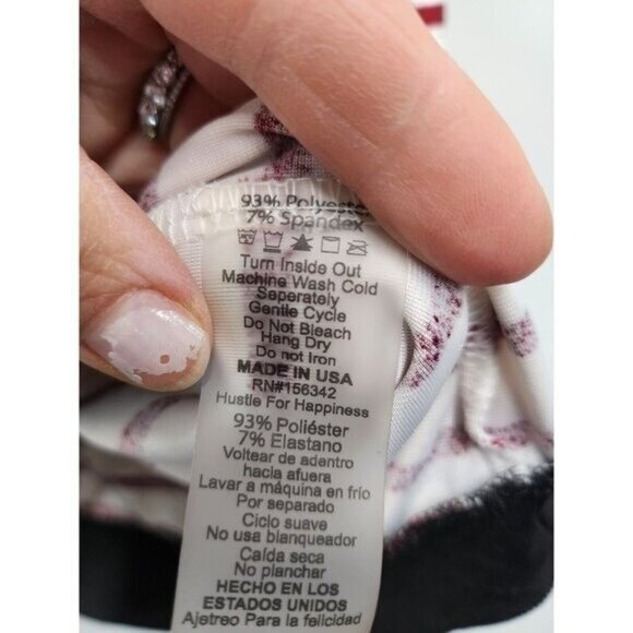 Crescent Drive Womens Velvet Top Size 3X White Red Striped Long Sleeve BOHO - Picture 6 of 9